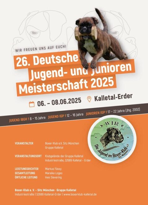 Die Zwischenergebnisse der 26. Deutsche Jugend- und Juniorenmeisterschaft 2025  lt. der BK-München Homepage .